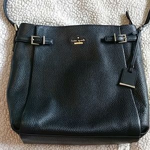 Kate Spade Pebbled Leather Black Shoulder Bag